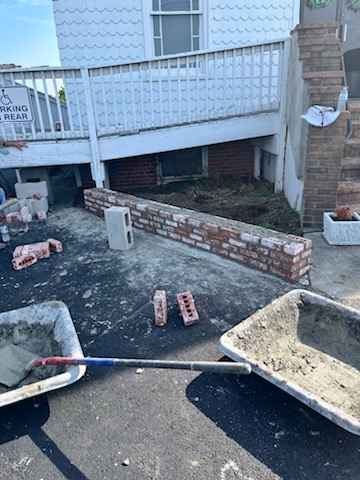 A little water, concrete, bricks... a bunch of skill mixed in....
