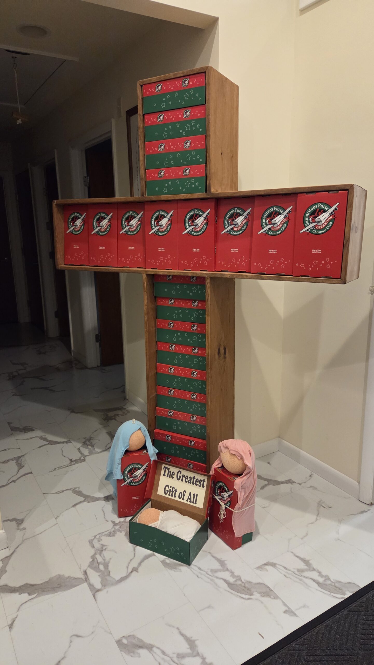 Operation Christmas Child shoeboxes dropped off