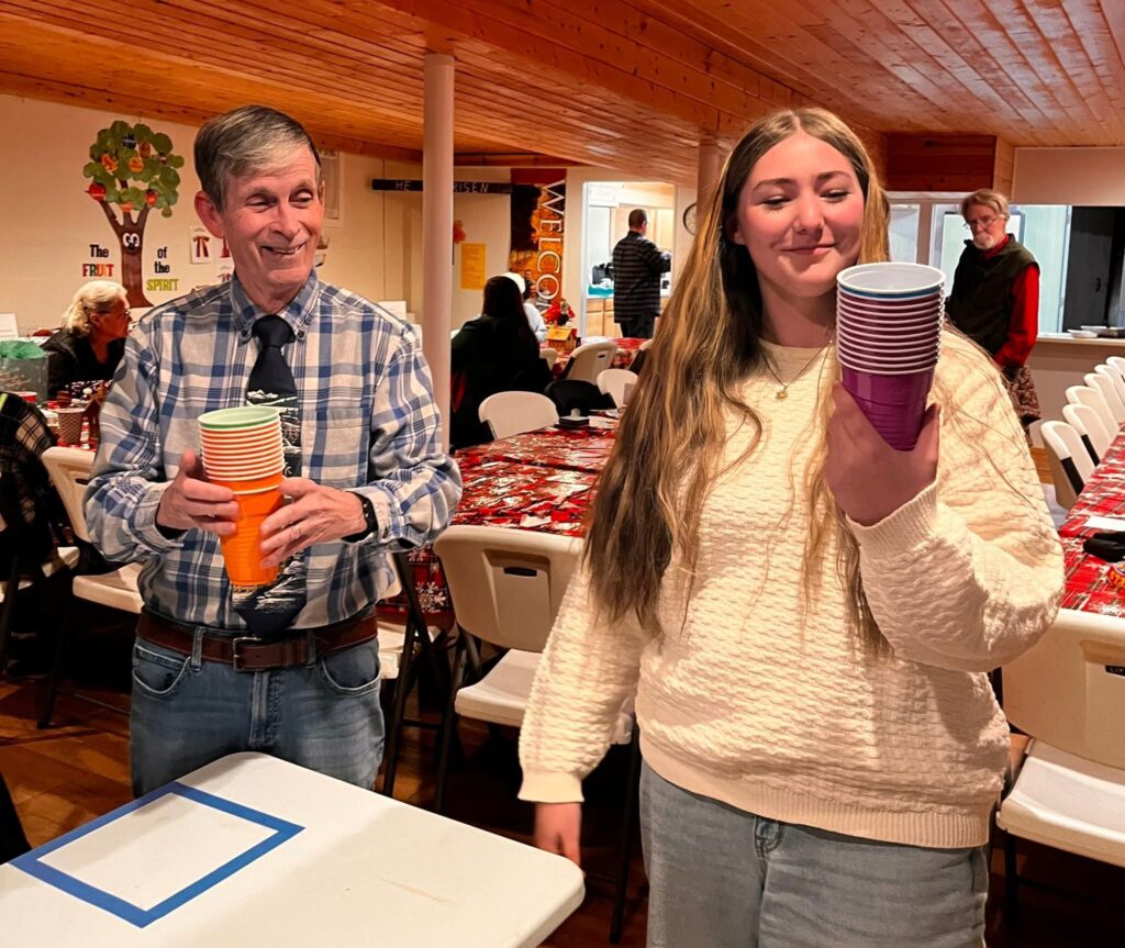 Olivia wins a high tech game!